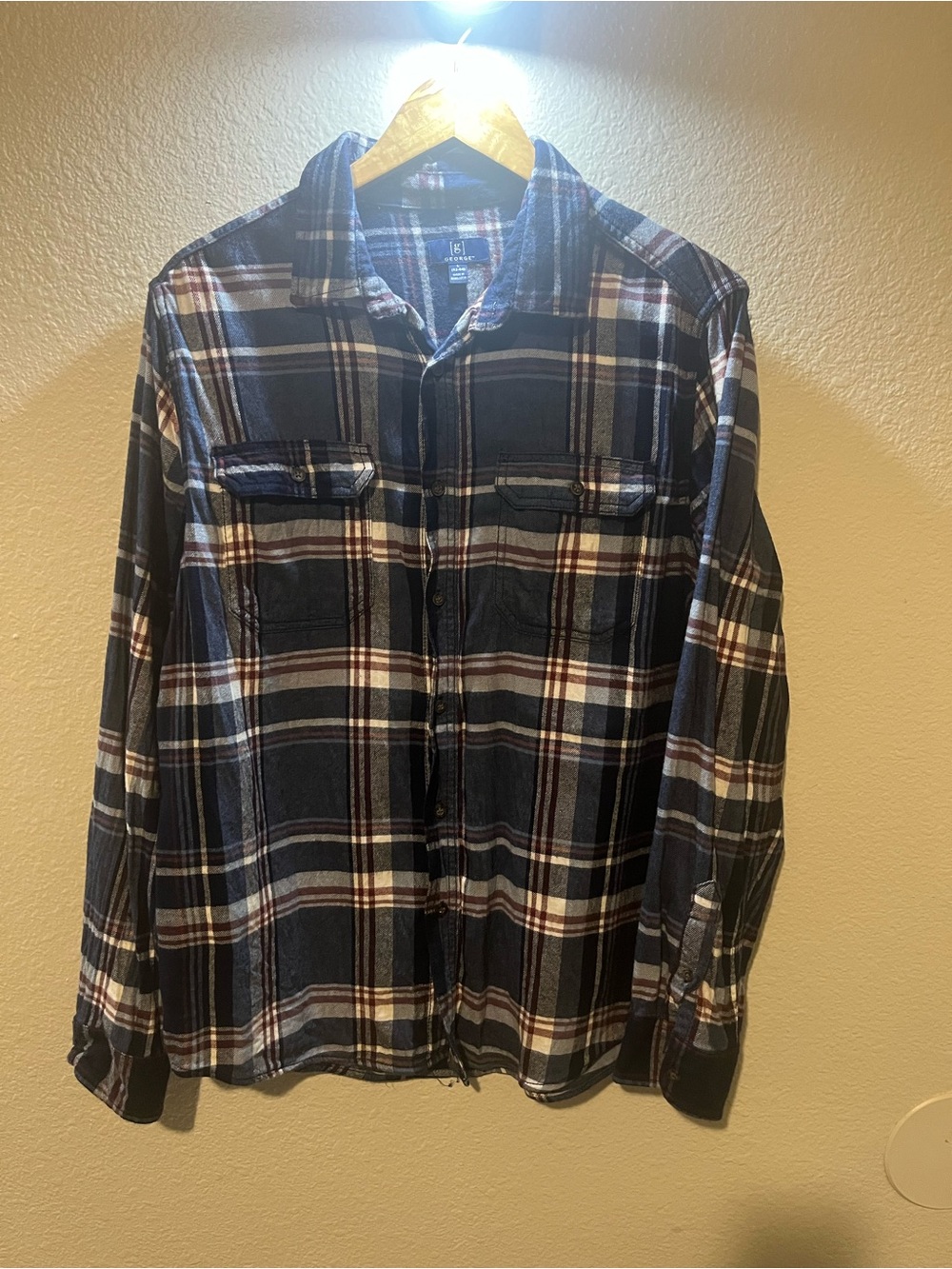 George Mens Flannel Large - Picture 9 of 10